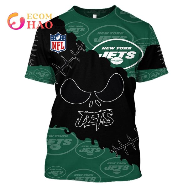 NFL New York Jets Custom Your Name & Number Halloween Style 3D Hoodie