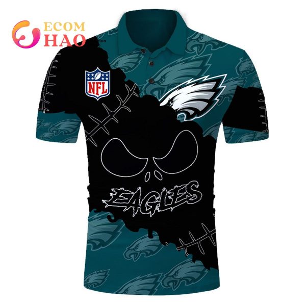 NFL Philadelphia Eagles Custom Your Name & Number Halloween Style 3D Hoodie