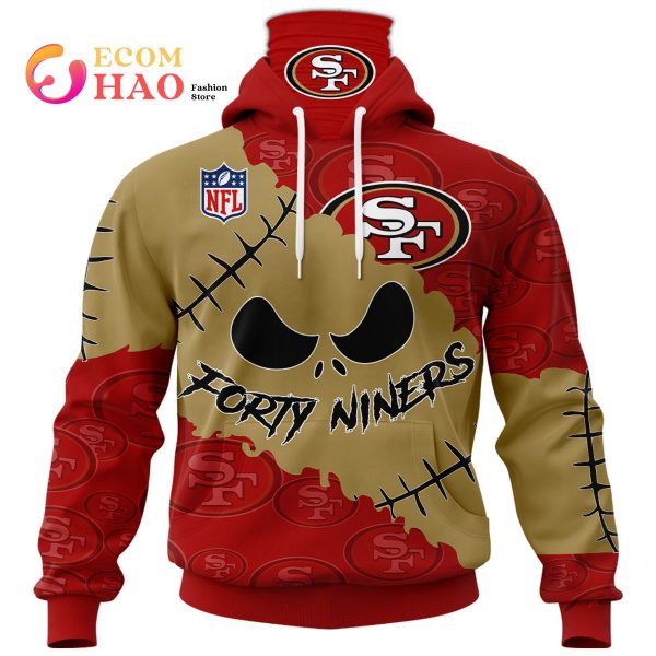 NFL San Francisco 49ers Custom Your Name & Number Halloween Style 3D Hoodie
