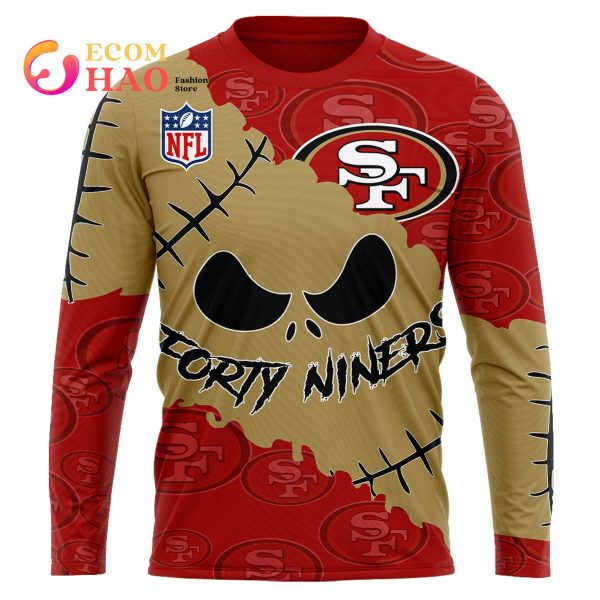 NFL San Francisco 49ers Custom Your Name & Number Halloween Style 3D Hoodie