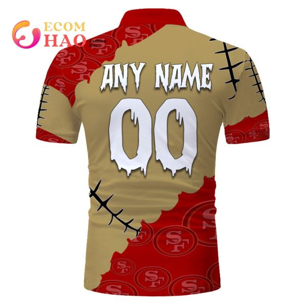 NFL San Francisco 49ers Custom Your Name & Number Halloween Style 3D Hoodie