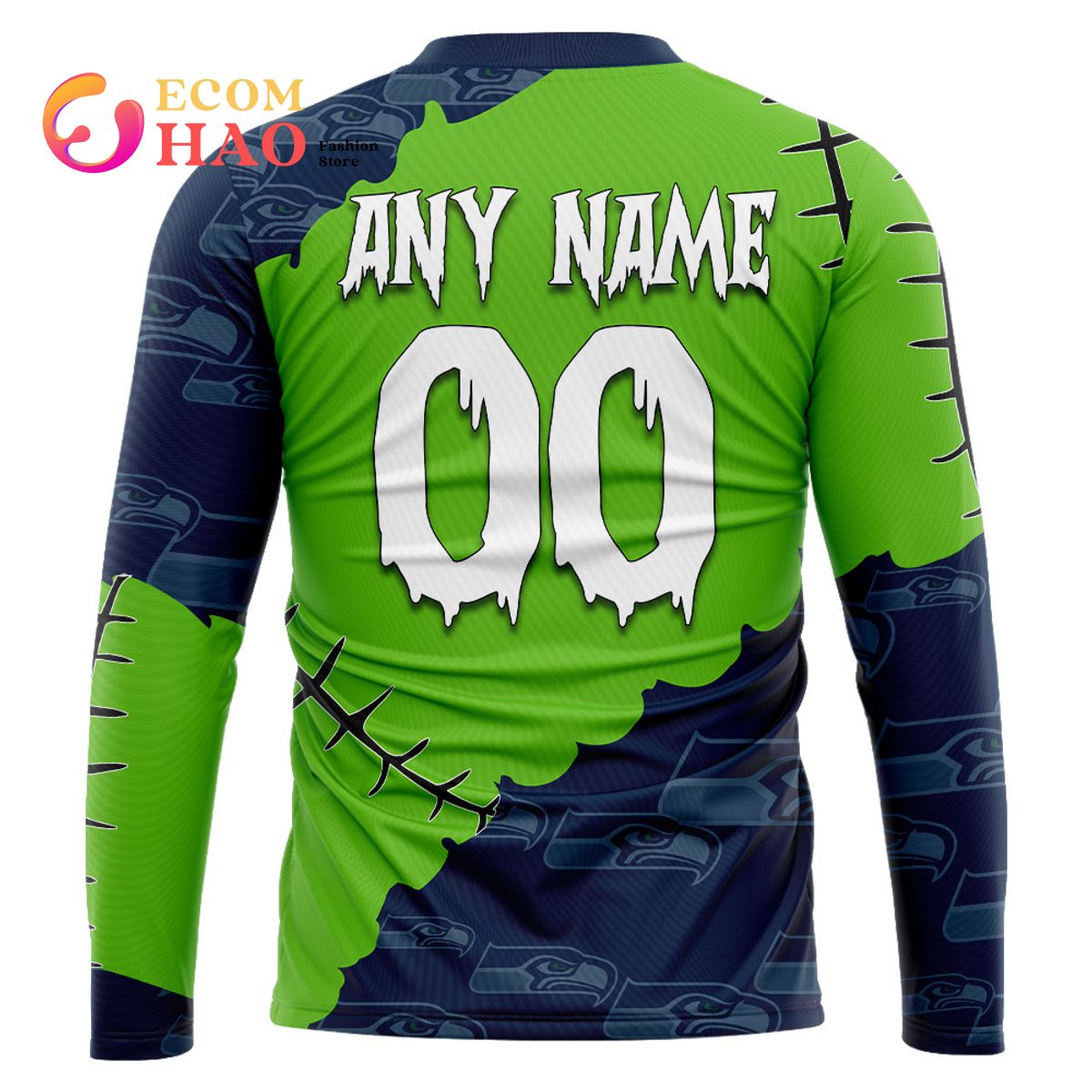 NFL Seahawks Halloween Jersey Limited Edition 3D Hoodie - Ecomhao Store