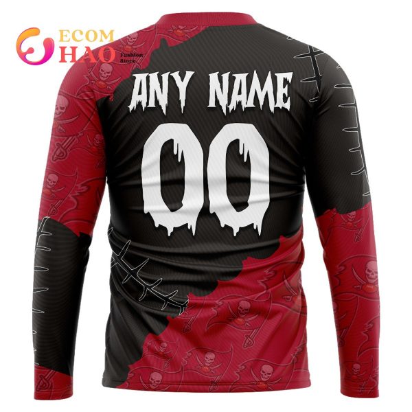 NFL Tampa Bay Buccaneers Custom Your Name & Number Halloween Style 3D Hoodie