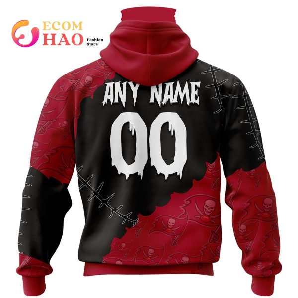 NFL Tampa Bay Buccaneers Custom Your Name & Number Halloween Style 3D Hoodie