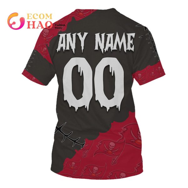 NFL Tampa Bay Buccaneers Custom Your Name & Number Halloween Style 3D Hoodie