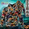 NFL Lions Halloween Jersey Mickey With Friends Style 3D Hoodie NFL Lions Halloween Jersey Mickey With Friends Style 3D Hoodie