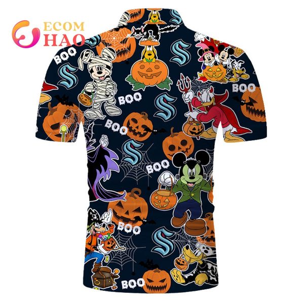 NHL Seattle Kraken Halloween Jersey Mickey with Friends 3D Hoodie