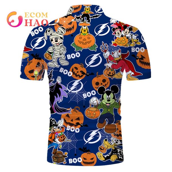 NHL Tampa Bay Lightning Halloween Jersey Mickey with Friends 3D Hoodie