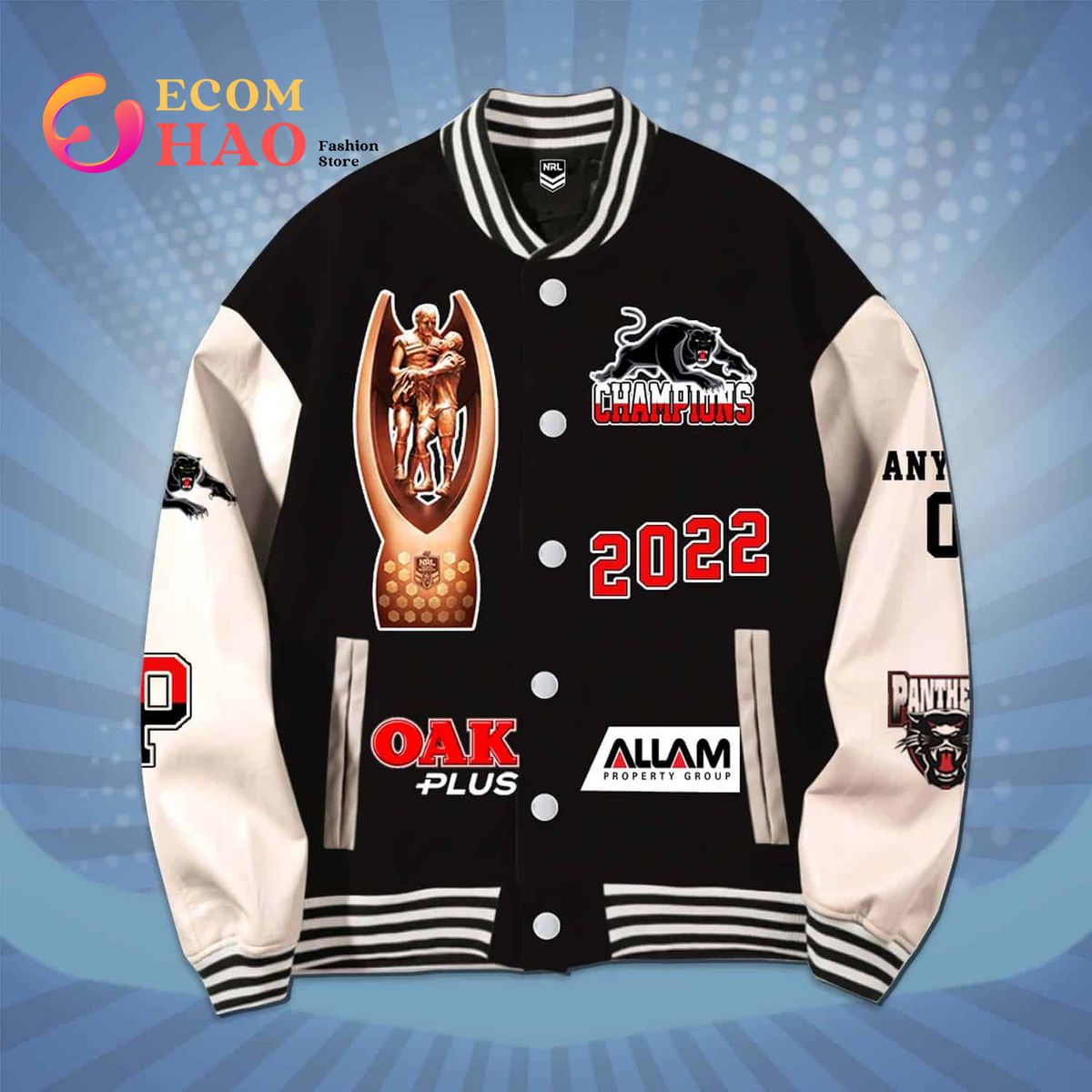 NRL Penrith Panthers Rugby Jacket Congratulations to New Champion of National Rugby League 2022