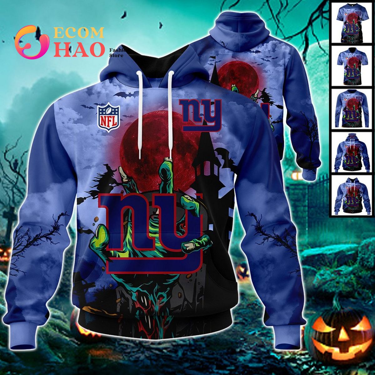 NFL Dolphins Halloween Jersey Gifts For Fan 3D Hoodie