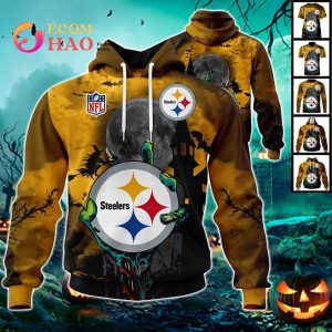 NFL Steelers Halloween Jersey Gifts For Fan 3D Hoodie