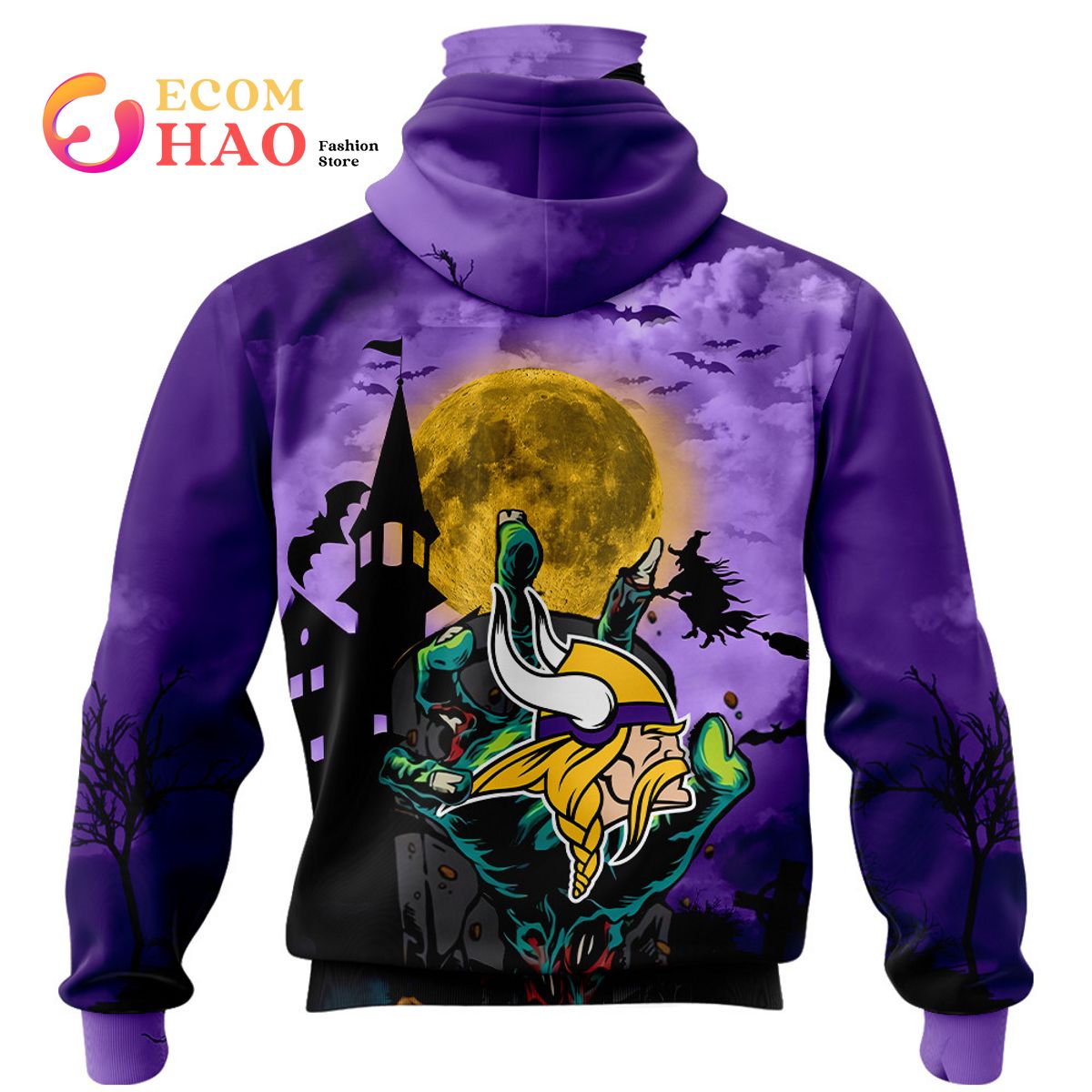 BEST NFL Minnesota Vikings, Specialized Halloween Concepts Kits 3D Hoodie