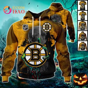 NHL Boston Bruins Halloween Jersey Gifts For Fan 3D Hoodie