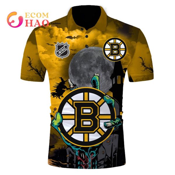 Boston Bruins Nhl Sport Fans 3D Polo Shirt For Men - Freedomdesign