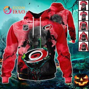 NHL Carolina Hurricanes Halloween Jersey Gifts For Fan 3D Hoodie