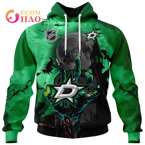 Dallas Stars NHL Special Zombie Style For Halloween Hoodie T Shirt