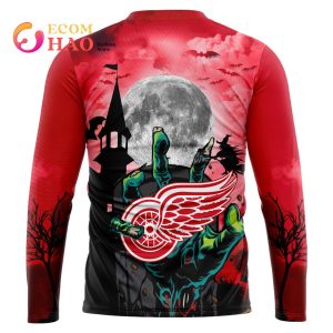 NHL Detroit Red Wings Halloween Jersey Gifts For Fan 3D Hoodie