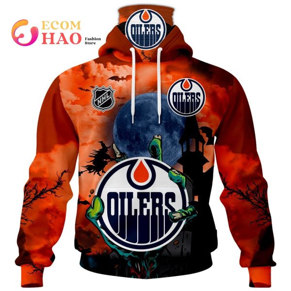 NHL Edmonton Oilers Halloween Jersey Gifts For Fan 3D Hoodie