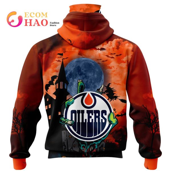 NHL Edmonton Oilers Halloween Jersey Gifts For Fan 3D Hoodie