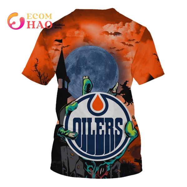 NHL Edmonton Oilers Halloween Jersey Gifts For Fan 3D Hoodie