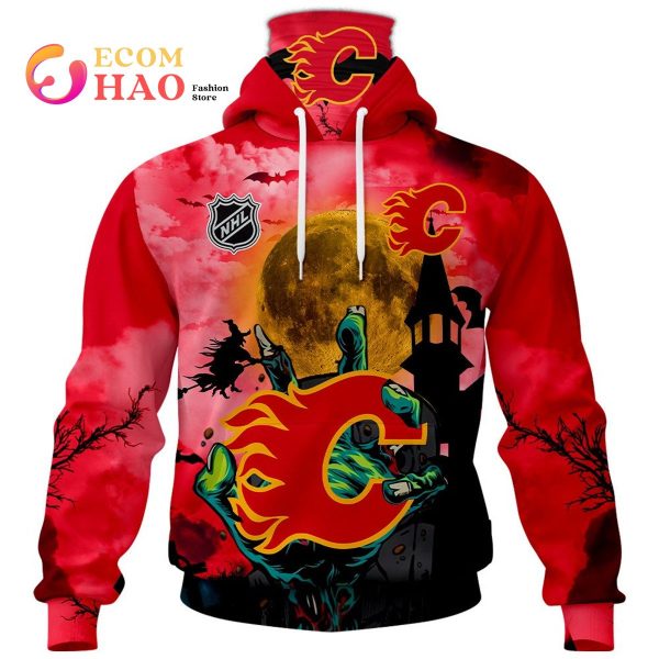 NHL Flames Halloween Jersey Gifts For Fan 3D Hoodie