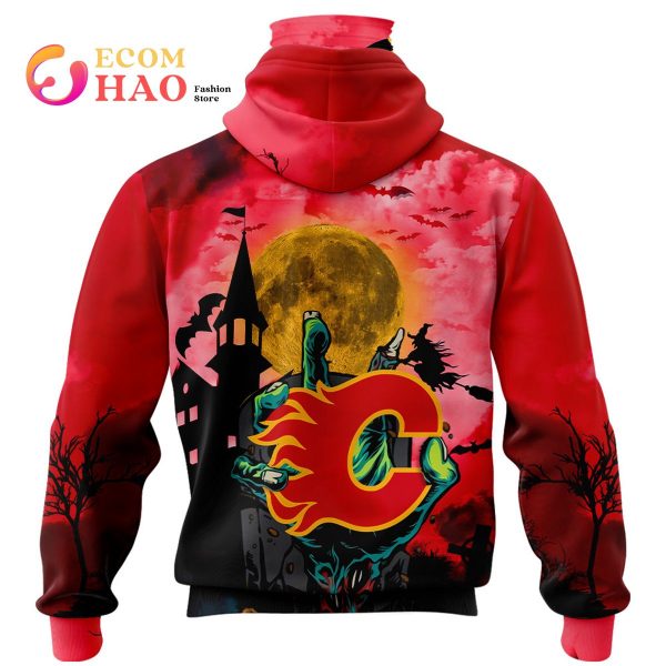 NHL Flames Halloween Jersey Gifts For Fan 3D Hoodie