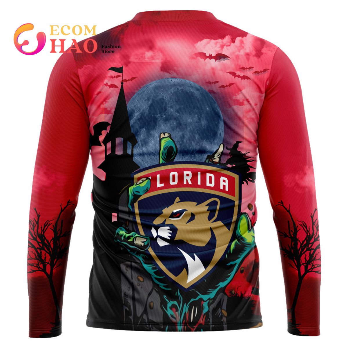 NHL Florida Panthers Halloween Jersey Gifts For Fan 3D Hoodie