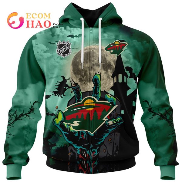 NHL Minnesota Wild Halloween Jersey Gifts For Fan 3D Hoodie