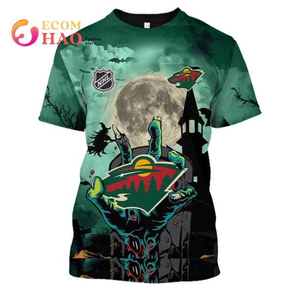 NHL Minnesota Wild Halloween Jersey Gifts For Fan 3D Hoodie