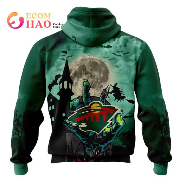 NHL Minnesota Wild Halloween Jersey Gifts For Fan 3D Hoodie