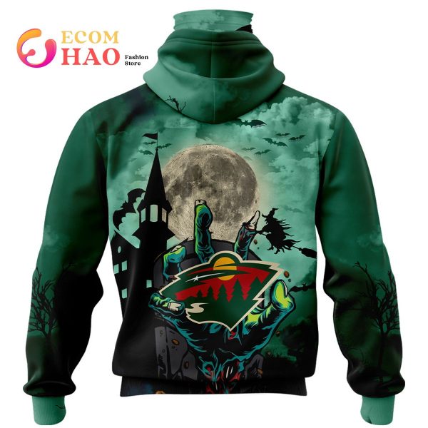 NHL Minnesota Wild Halloween Jersey Gifts For Fan 3D Hoodie