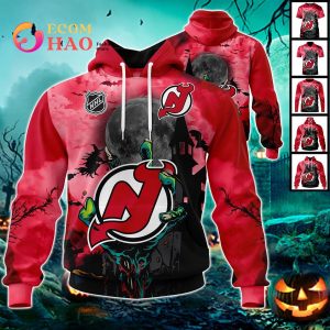 NHL New Jersey Devils Halloween Jersey Gifts For Fan 3D Hoodie