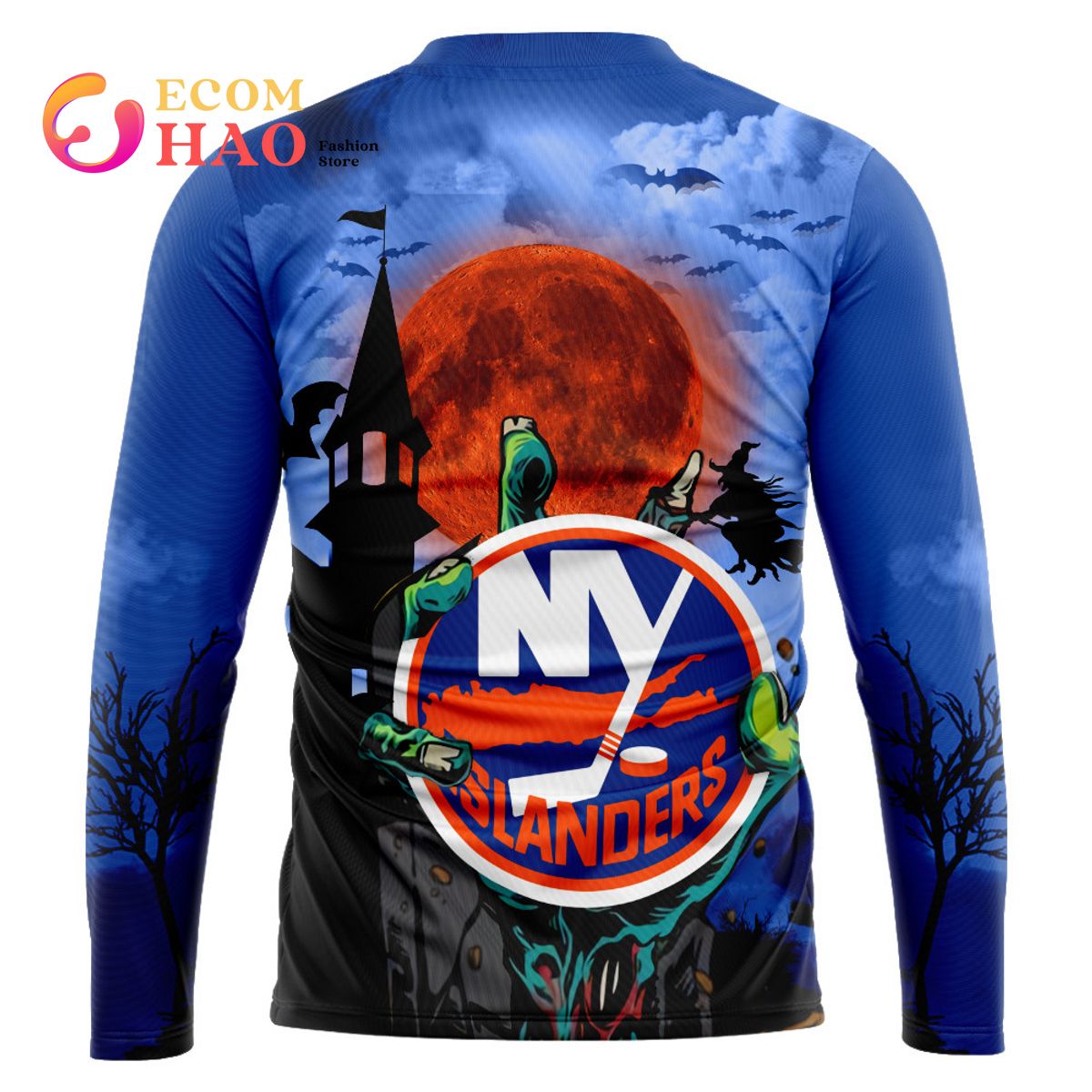 NHL NY Islanders Halloween Jersey Gifts For Fan 3D Hoodie