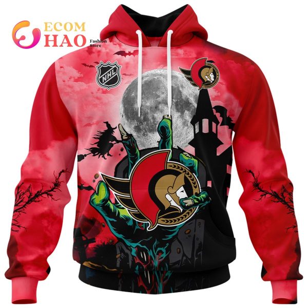 NHL Ottawa Senators Halloween Jersey Gifts For Fan 3D Hoodie