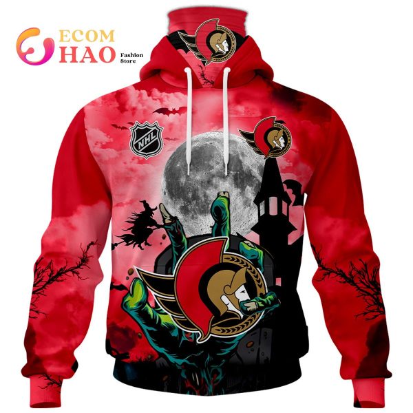 NHL Ottawa Senators Halloween Jersey Gifts For Fan 3D Hoodie