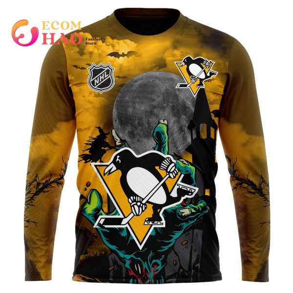 NHL Pittsburgh Penguins Halloween Jersey Gifts For Fan 3D Hoodie