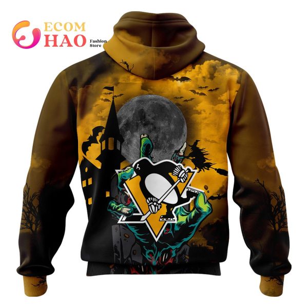 NHL Pittsburgh Penguins Halloween Jersey Gifts For Fan 3D Hoodie