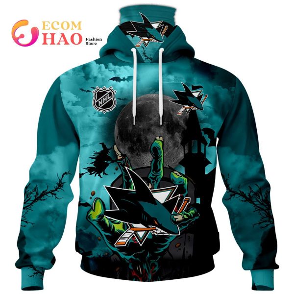 NHL San Jose Sharks Halloween Jersey Gifts For Fan 3D Hoodie