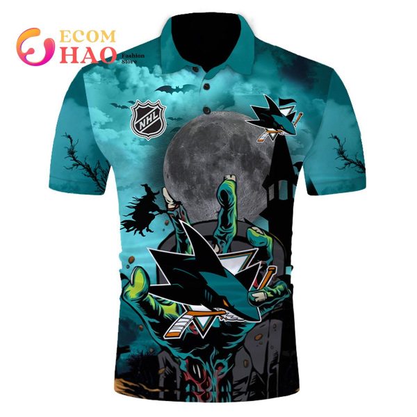 NHL San Jose Sharks Halloween Jersey Gifts For Fan 3D Hoodie