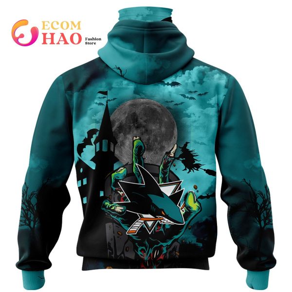 NHL San Jose Sharks Halloween Jersey Gifts For Fan 3D Hoodie