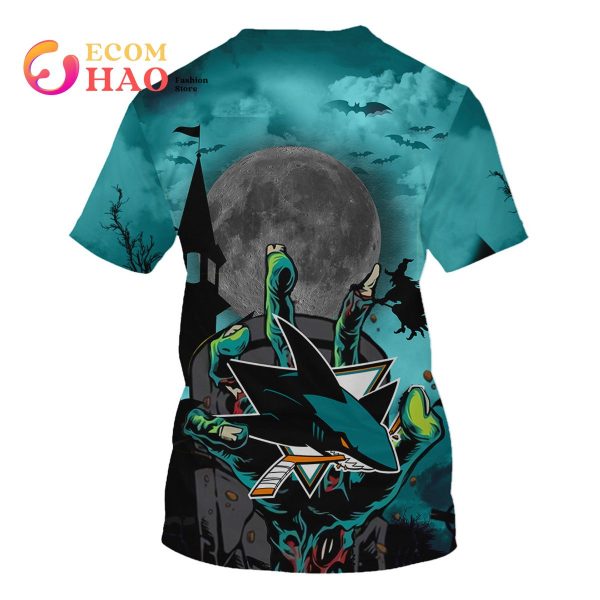 NHL San Jose Sharks Halloween Jersey Gifts For Fan 3D Hoodie