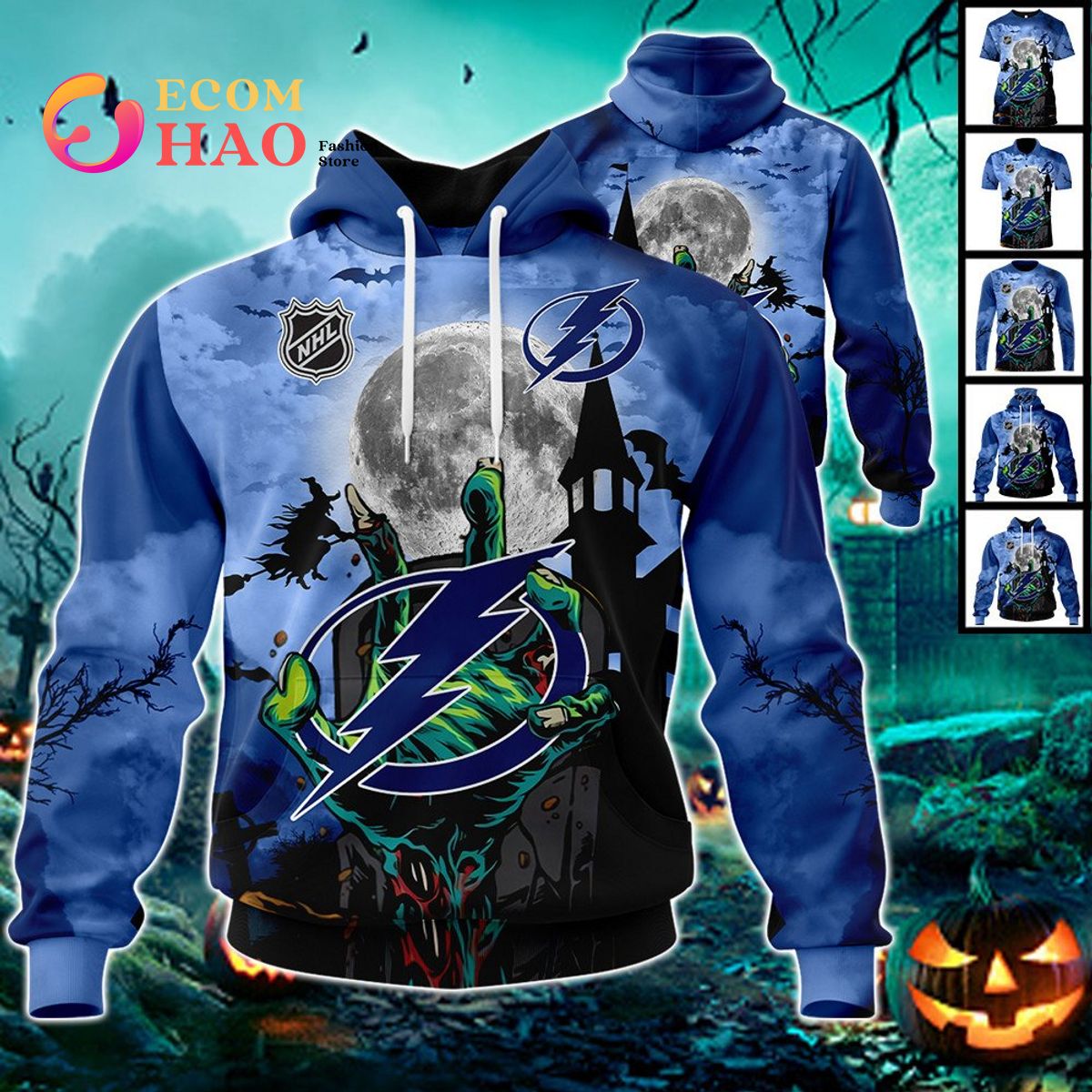 NHL Vancouver Canucks Halloween Jersey Gifts For Fan 3D Hoodie