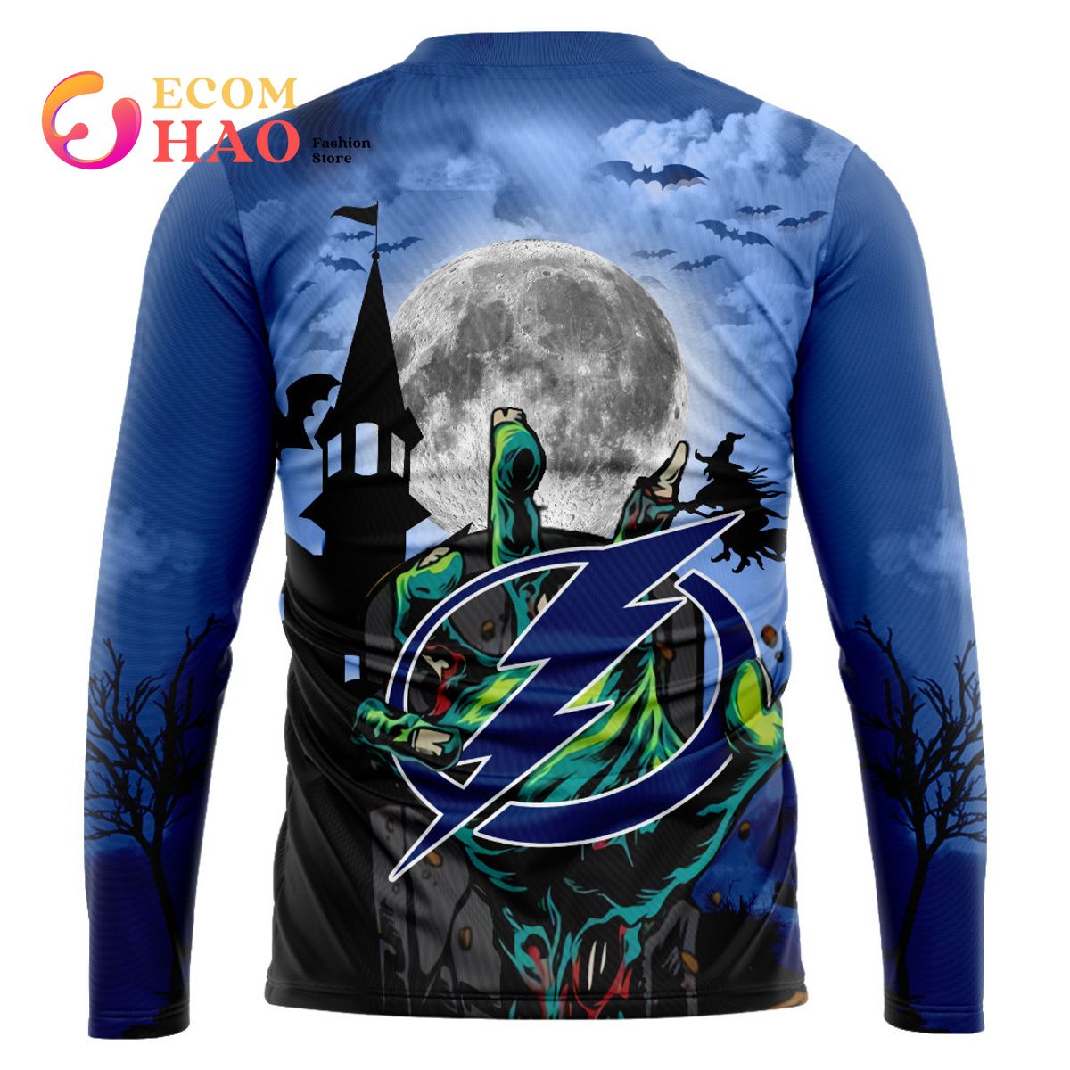 NHL Tampa Bay Lightning Halloween Jersey Gifts For Fan 3D Hoodie