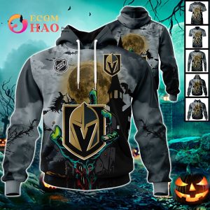 NHL Vegas Golden Knights Halloween Jersey Gifts For Fan 3D Hoodie
