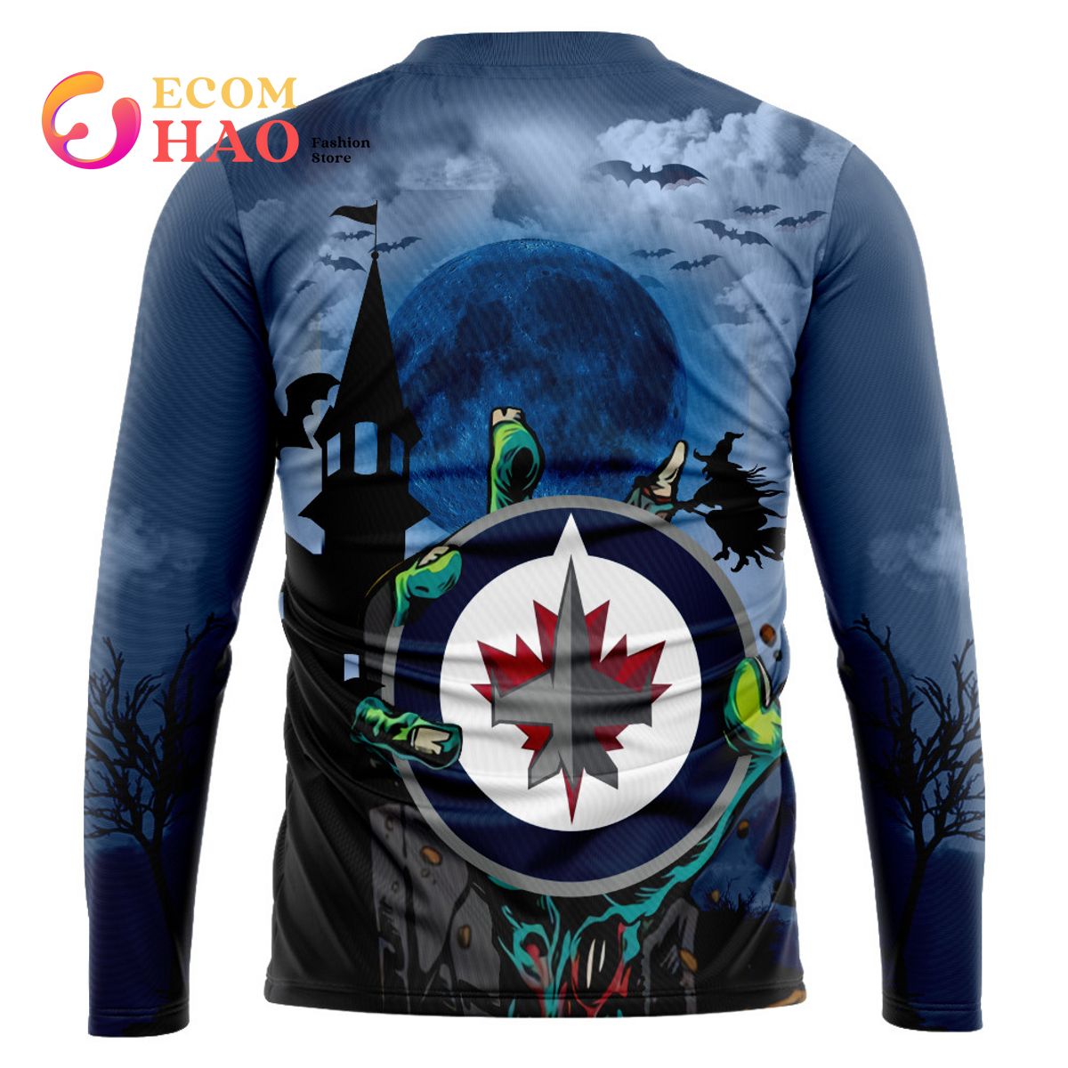 NHL Winnipeg Jets Halloween Jersey Gifts For Fan 3D Hoodie