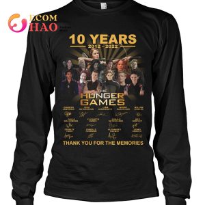 10 Years 2012 – 2022 The Hunter Games Thank You For The Memories T-Shirt