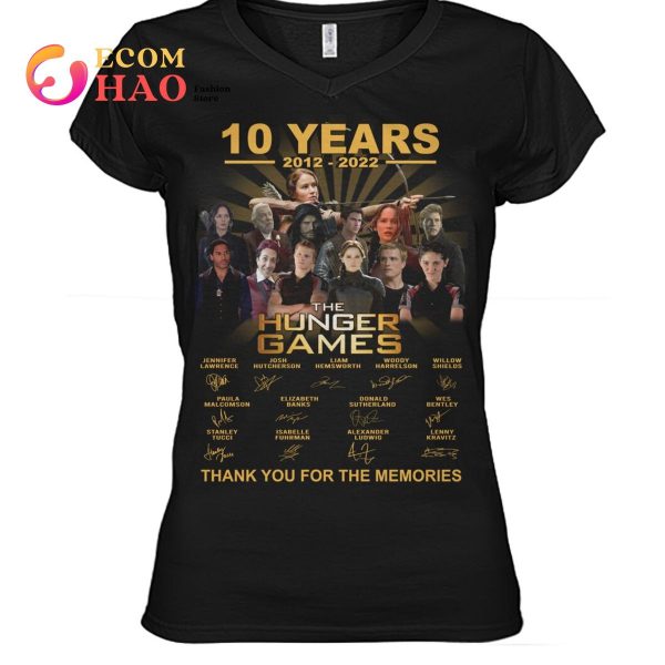 10 Years 2012 – 2022 The Hunter Games Thank You For The Memories T-Shirt