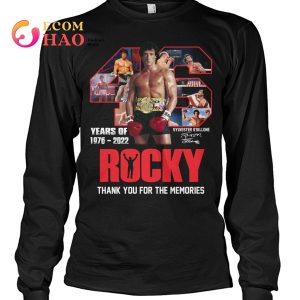 46 Years Of Rocky 1976 – 2022 Thank You For The Memories T-Shirt