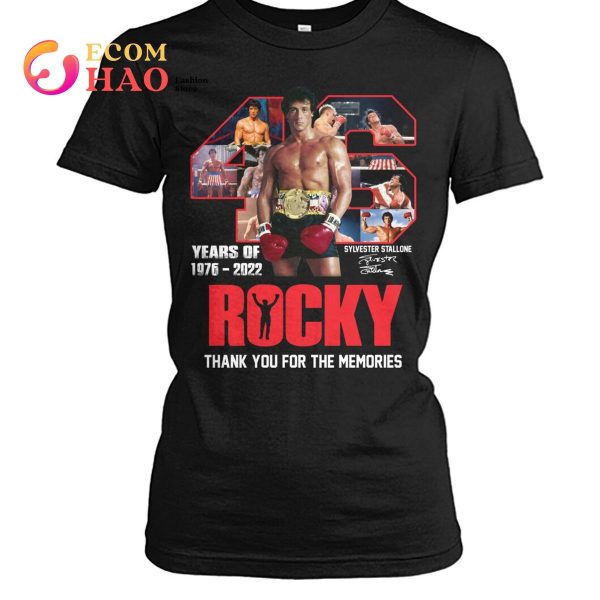 46 Years Of Rocky 1976 – 2022 Thank You For The Memories T-Shirt