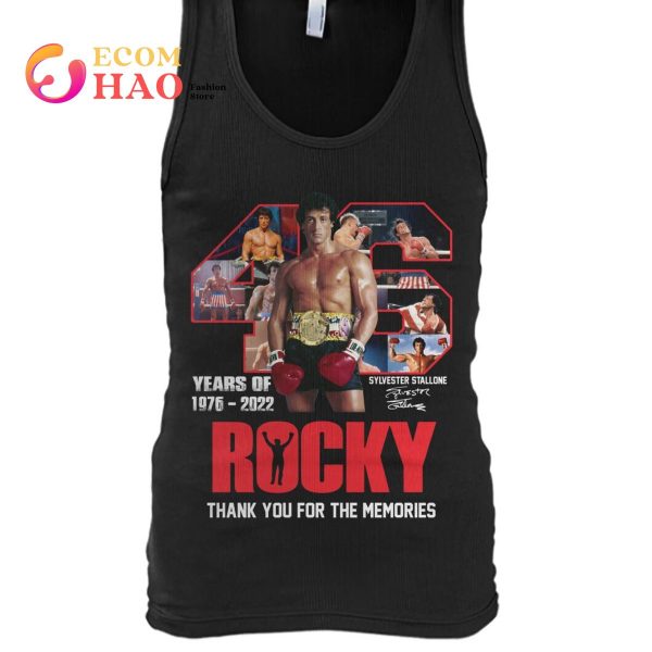 46 Years Of Rocky 1976 – 2022 Thank You For The Memories T-Shirt